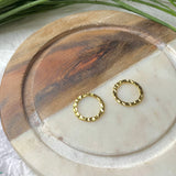 Hammered Golden Circle - (2 PCS)