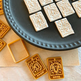 Twelve Zodiac Signs Tarot Card Cutter and Stamp Set