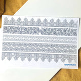 Water Soluble Transfer Paper - Lace 1