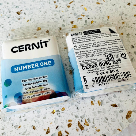 Cernit Clay - Number One - Opaque White