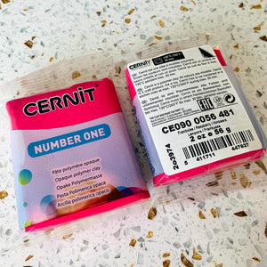 Cernit Clay - Number One - Raspberry