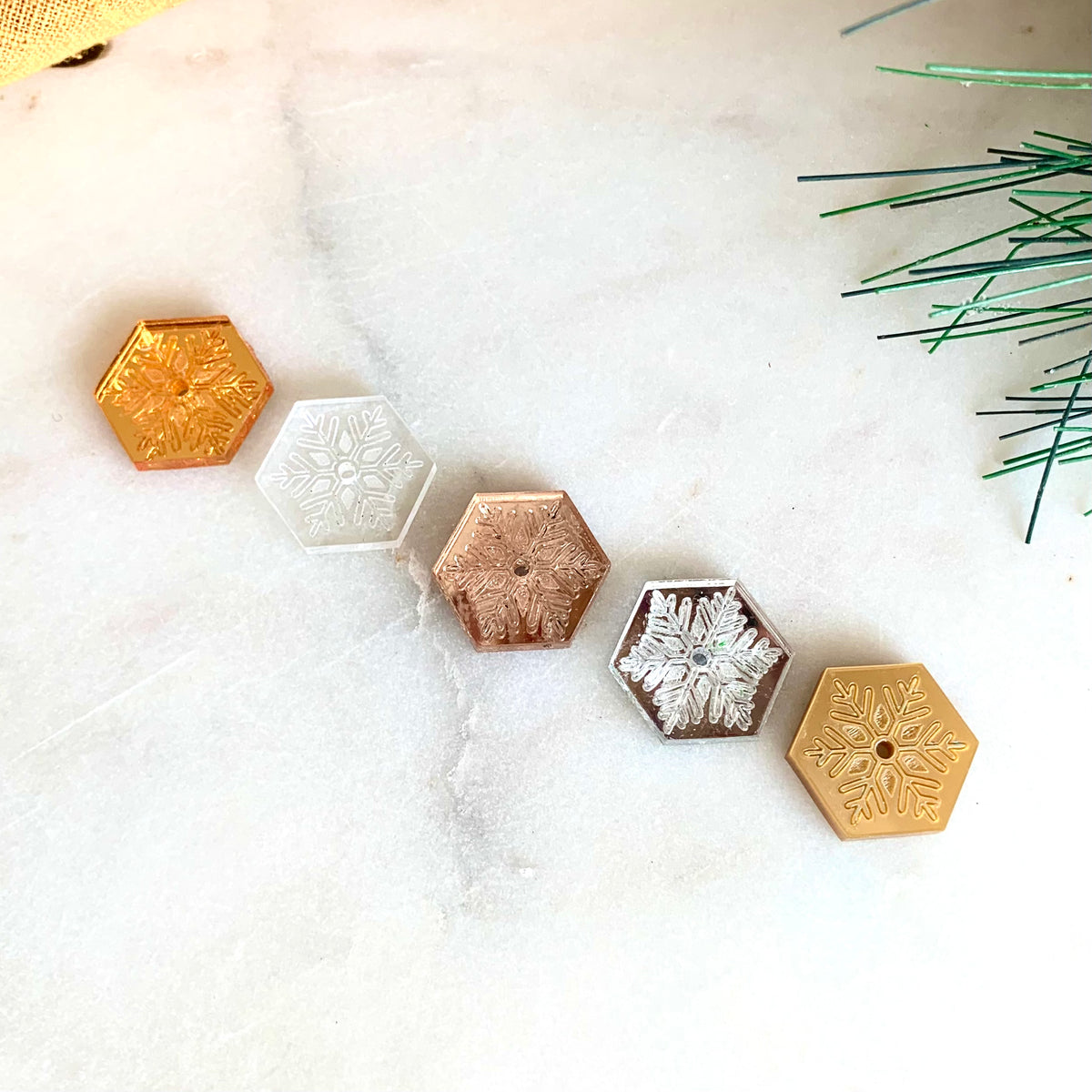 Acrylic Components - Snowflake (10 PCS) – Goyna Studio