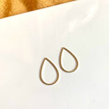 Tear Drop Connector / Stainless steel/ Gold Plated / (8 PCS)