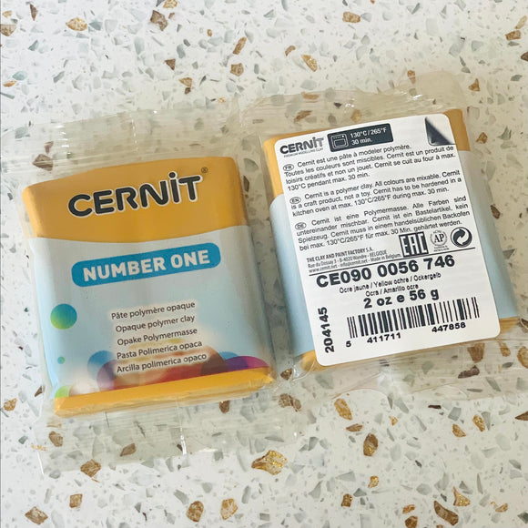 Cernit Clay - Number One - Yellow Ochre