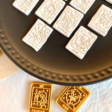 Twelve Zodiac Signs Tarot Card Cutter and Stamp Set
